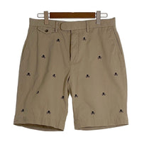 RALPH LAUREN RUGBY ラルフローレンラグビー スカルボーン刺繡 チノツイル ショートパンツ 総柄 ベージュ Size 33 福生店