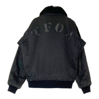 CROPPED HEADS クロップドヘッズ CROWS クローズ 武装戦線 T.F.O.A 裏ボア ミリタリージャケット ブラック sizeL 瑞穂店