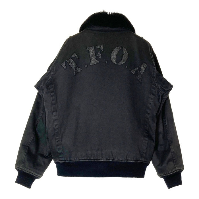 CROPPED HEADS クロップドヘッズ CROWS クローズ 武装戦線 T.F.O.A 裏ボア ミリタリージャケット ブラック sizeL 瑞穂店