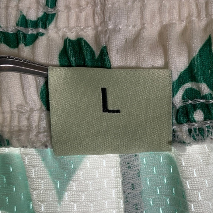 BRAVEST STUDIOS ブレイベストスタジオ フラワープリント メッシュ ショートパンツ ホワイト グリーン Size L 福生店