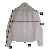 HORN WORKS ホーンワークス 牛革 レザー ダブル ライダース ジャケット ホワイト Size 3L 福生店