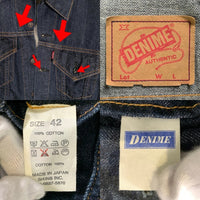 DENIME ドゥニーム デニムトラッカージャケット 3rd インディゴ SHINS 旧 Size 42 福生店