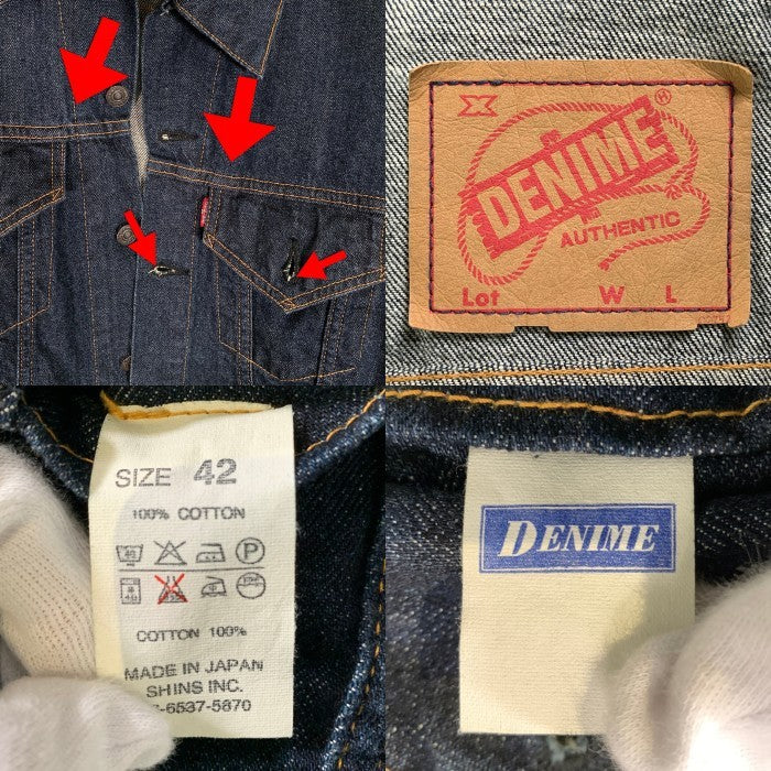 DENIME ドゥニーム デニムトラッカージャケット 3rd インディゴ SHINS 旧 Size 42 福生店