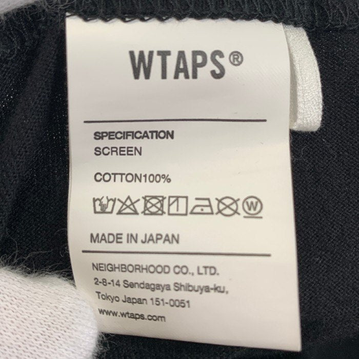 WTAPS ダブルタップス 20SS CIRCA LS TEE プリント ロングスリーブTシャツ ブラック Size 02 福生店