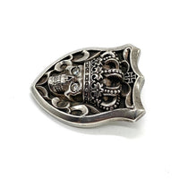 Justin Davis ジャスティンデイビス 内山英雄 クラウンスカル シールド ペンダントトップ SV925 ジルコニア 福生店