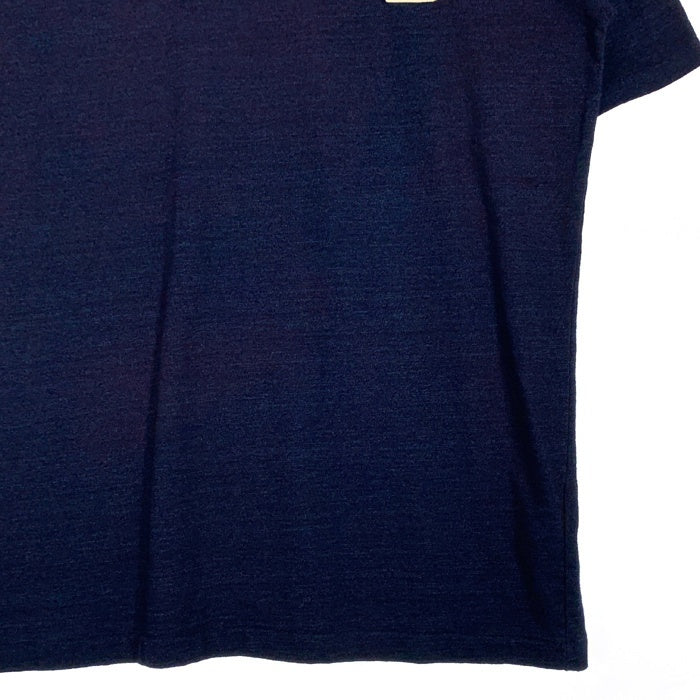 PHIGVEL フィグベル インディゴ染め Tシャツ ネイビー ネック広め Size 40 福生店