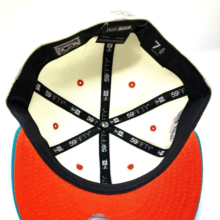 NEW ERA ニューエラ City icon ニューヨークメッツ 59FIFTY ベースボールキャップ アイボリー×エメラルドグリーン size60.6 瑞穂店