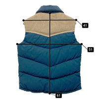 William Barry ウィリアムバリー 80's コーデュロイ切り替え ダウンベスト ネイビー sizeM 瑞穂店