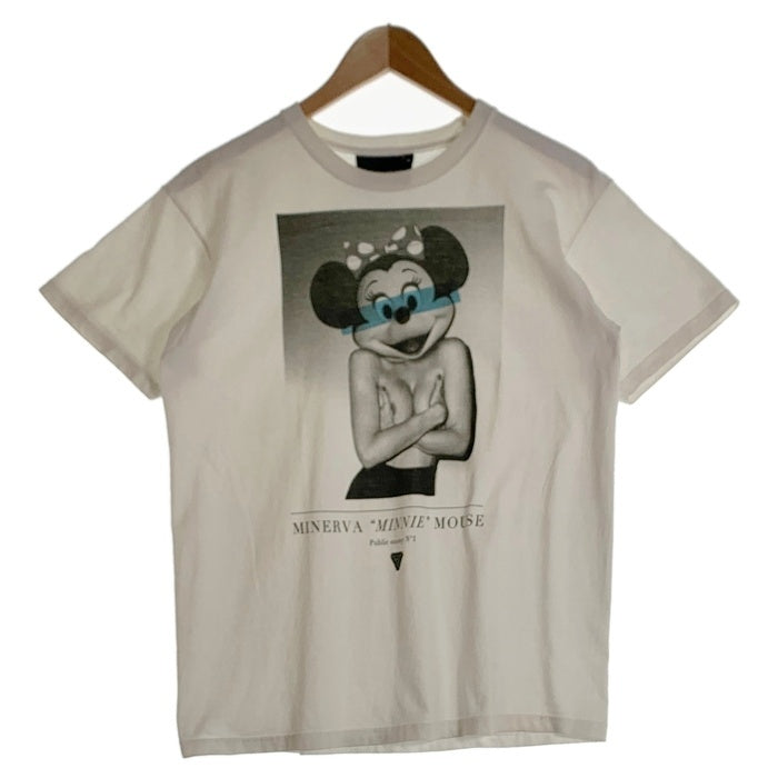 Geometrick ジオメトリック MINERVA MINNIE MOUSE ミネルヴァ ミニーマウス プリント 半袖 Tシャツ ホワイト Size M 福生店