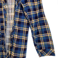 AHM フランネルチェックガウン ブルー US古着 Size M 福生店