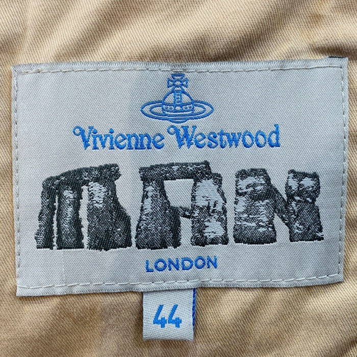Vivienne Westwood MAN ヴィヴィアンウエストウッドマン 3B コットン テーラードジャケット ベージュ 本切羽 6114M  Size 44 福生店