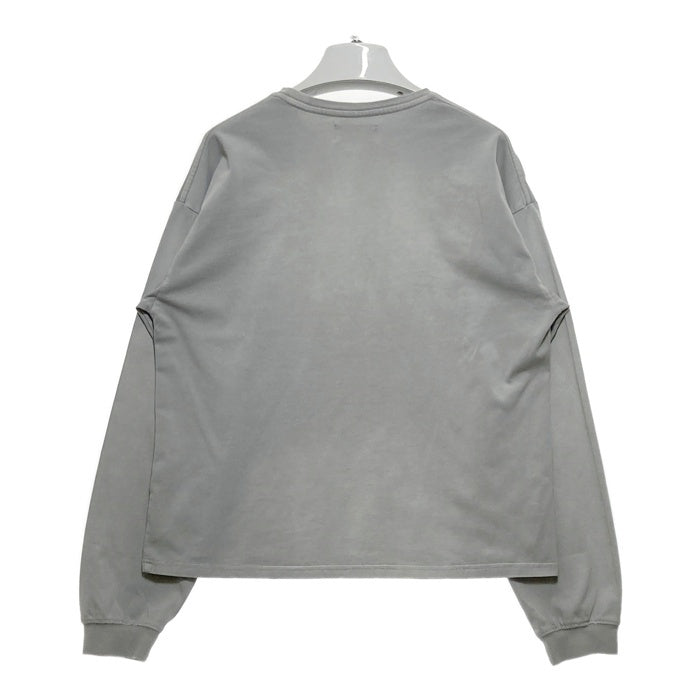 AVIREX アヴィレックス 5130701 WEB LIMITED LINE SPRAY L/S T-SHIRT 刺繍 長袖Tシャツ ライトグレー sizeL 瑞穂店