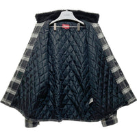 SUPREME シュプリーム 21AW  Faux Fur Collar Flannel Shirt  ファーカラー チェック フランネルシャツ ブラック Size M 瑞穂店