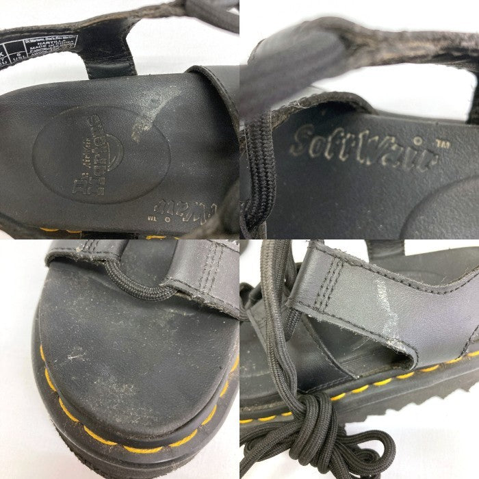Dr.Martens ドクターマーチン ZEBRILUS NARTILLA レザーサンダル ブラック size37 瑞穂店
