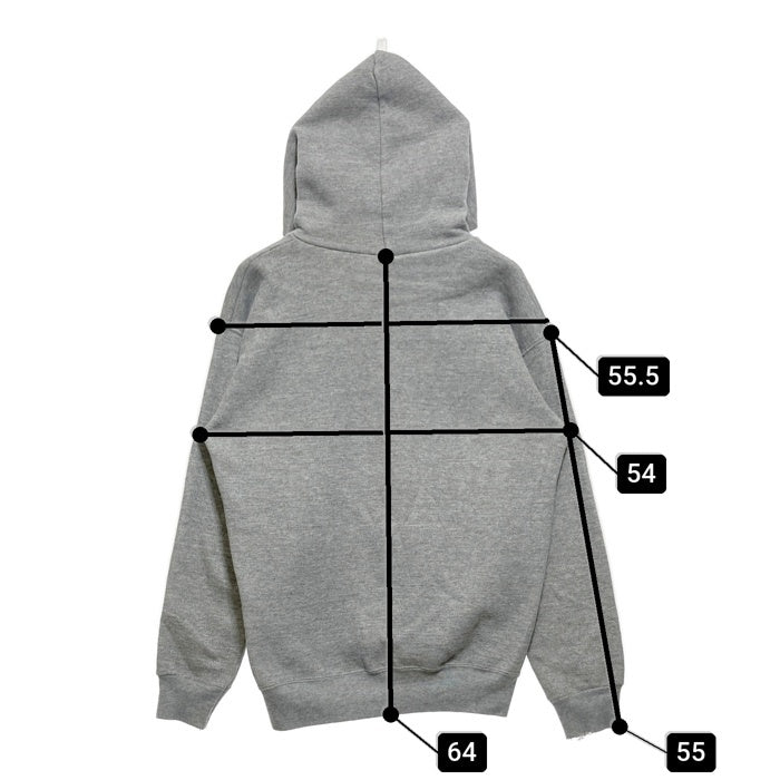 DISCUS ディスカス プルオーバースウェットパーカー 霜降り 脇割 グレー USA製 Size M 瑞穂店