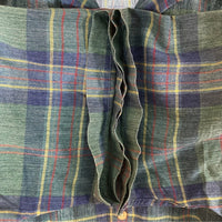 L.L.Bean エルエルビーン リネン混 オープンカラー 半袖シャツ グリーン×ブルー sizeL 瑞穂店