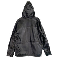 SUPREME シュプリーム 18AW Leather Anorak Jacket レザーアノラック ジャケット 羊革 ブラック Size L 福生店