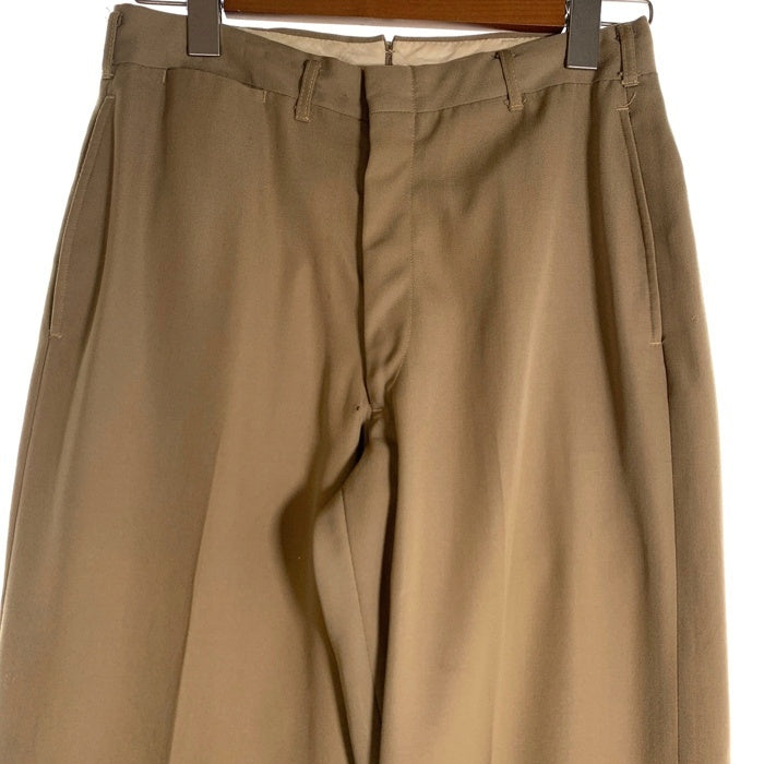 50's 60's NOVAKOFF BROS. (ROYAL CLOTHING CO. INC.) ノバコフ・ブラザーズ ロイヤル クロージング MILITARY TROUSER CHINO PANTS  ミリタリー チノ トラウザー パンツ ベージュ Size ウエスト約76cm 福生店