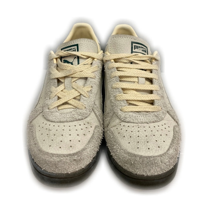 PUMA プーマ Indoor PRM インドア プレミアム スウェードローカットスニーカー ライトグレー クリーム 398179-01 Size 27cm 瑞穂店