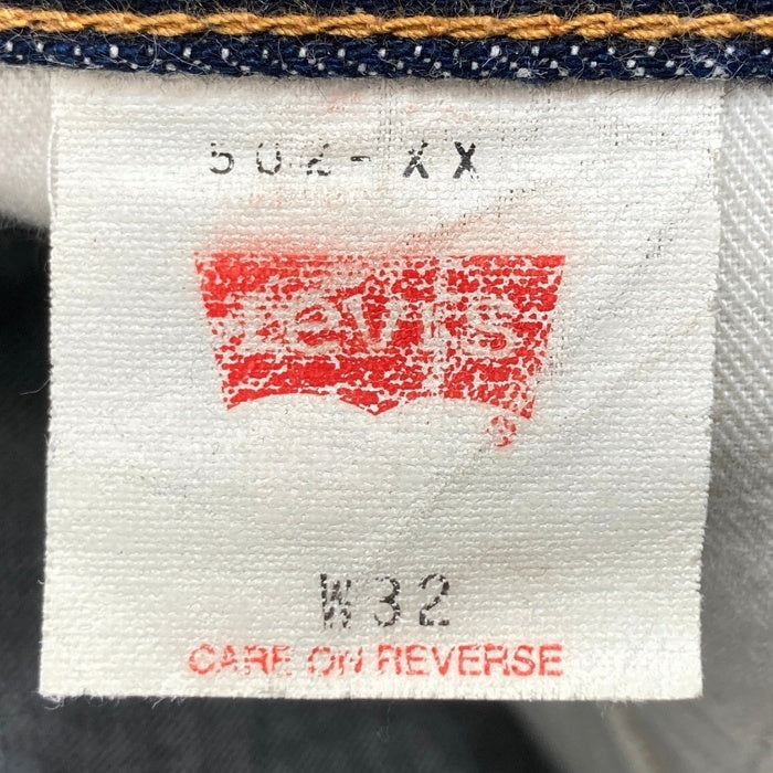 00's LEVI'S リーバイス 502-XX ジッパーフライ ストレートデニムパンツ ジーンズ インディゴ BIG E 復刻 Size32 瑞穂店