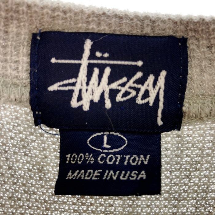 STUSSY ステューシー USA製 フットボールTシャツ サーマル グレー sizeL 瑞穂店