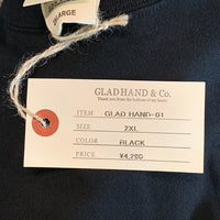 GLADHAND グラッドハンド クルーネックTシャツ ブラック 無地 Size 2XL 福生店