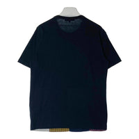 COMME des GARCONS HOMME コムデギャルソンオム HE-T113 AD2009 小紋柄 パッチワーク Tシャツ ネイビー sizeM 瑞穂店