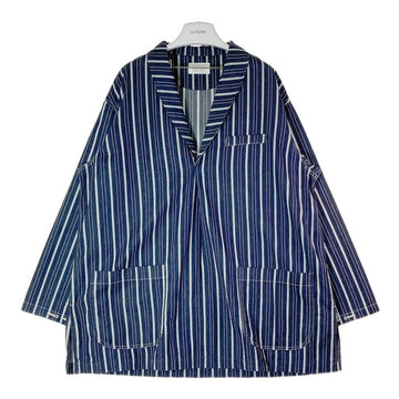 CAL O LINE キャルオーライン CL211-002 21SS SMOCK JACKET ジャケット ヒッコリー ストライプ ネイビー sizeM 瑞穂店