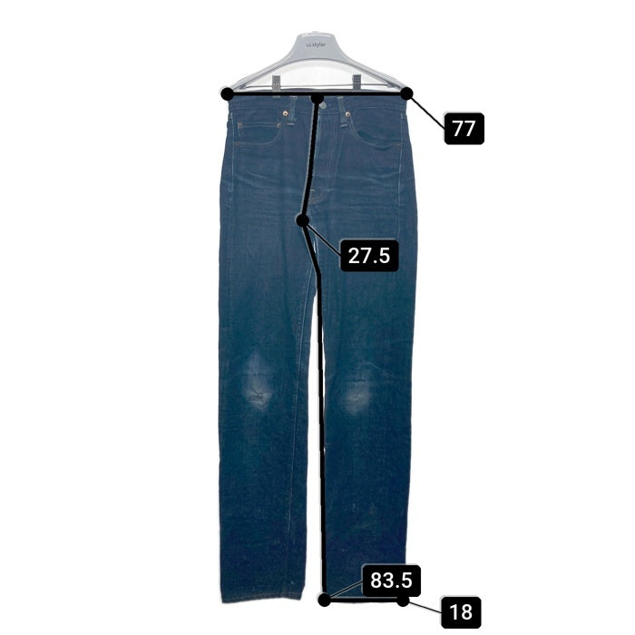 WAREHOUSE ウエアハウス 1100 ボタンフライ デニムパンツ ジーンズ 牛パッチ インディゴ Size 28×32 瑞穂店