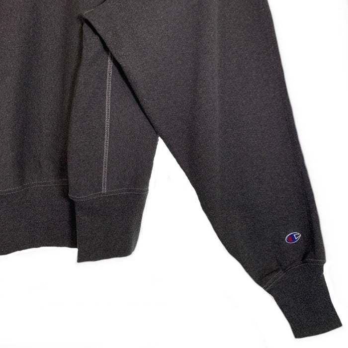 90's Champion チャンピオン リバースウィーブ クルーネックスウェットトレーナー チャコールグレー USA製 トリコ刺繡 Size L 福生店