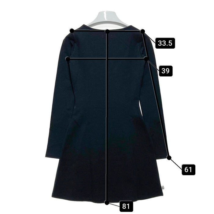 Darich ダーリッチ 25SS シルエットカット ミニワンピース ブラック 112514012 Size F 瑞穂店