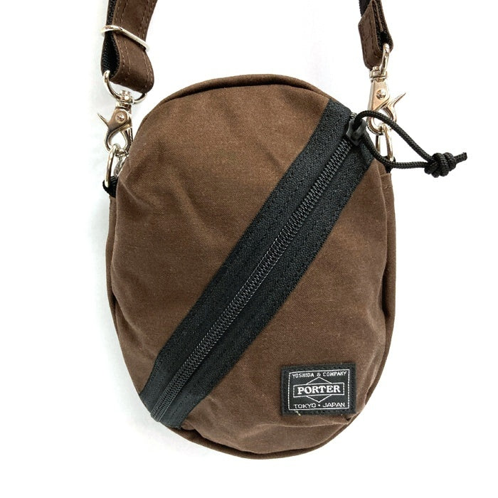 PORTER×猿田彦珈琲 ポーター×サルタヒココーヒー コーヒー豆型 ショルダーバッグ ブラウン 瑞穂店