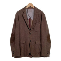Brooks Brothers ブルックスブラザーズ コットンフランネル ヘリンボーン 2Bテーラードジャケット ブラウン エルボーパッチ Size L 福生店