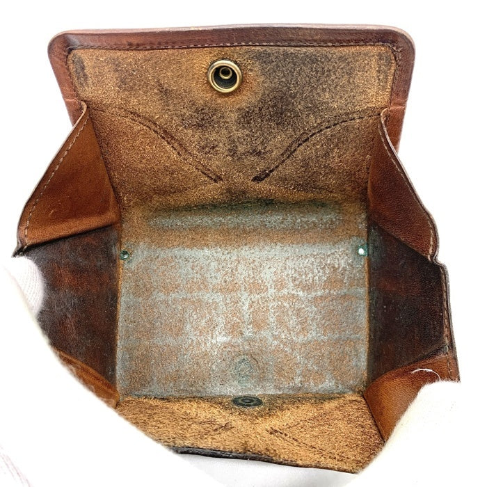 OLD JOE オールドジョー レザー クロコ型押し コインケース 小銭入れ カード ブラウン 福生店