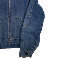 60's 70's Sears シアーズ 裏地 ブランケット GRIPPER ZIPPER デニムジャケット ライトブルー Size LARGE-T 42-44 福生店