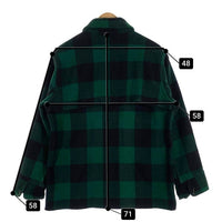 50’s Woolrich ウールリッチ バッファローチェック ウールジャケット マッキーノ グリーン ブラック Size M-L 相当 福生店