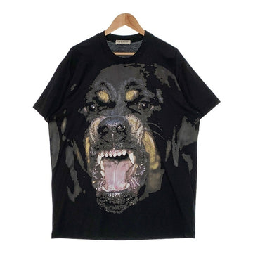 GIVENCHY ジバンシィ Rottwiler ロットワイラー ドッグプリント Tシャツ ブラック オーバーサイズ BM705L3Y1P Size S 福生店