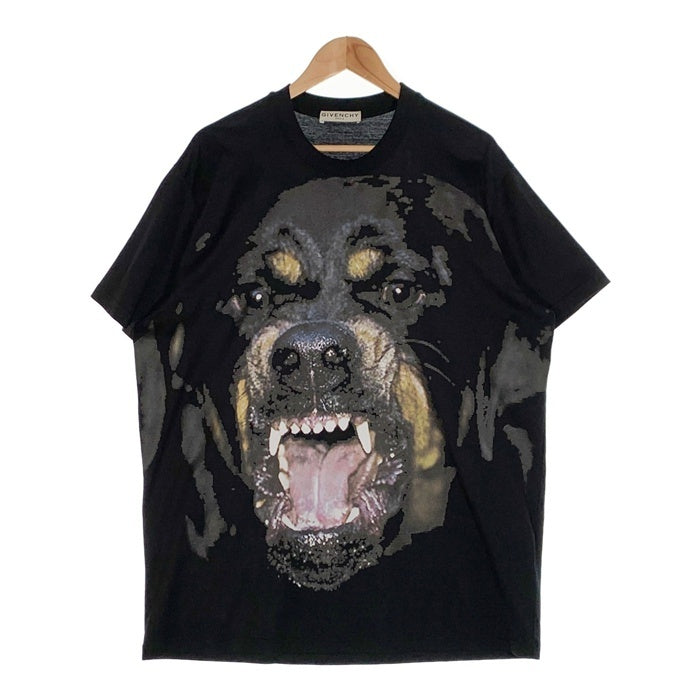 GIVENCHY ジバンシィ Rottwiler ロットワイラー ドッグプリント Tシャツ ブラック オーバーサイズ BM705L3Y1P Size S 福生店