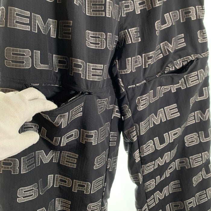 SUPREME シュプリーム 21SS Logo Ripstop Track Pant ロゴリップストップ トラックパンツ ブラック Size XL 福生店