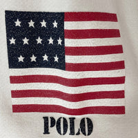 POLO RALPH LAUREN ポロラルフローレン USAプリント スウェット ホワイト sizeL 瑞穂店
