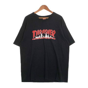 SUPREME シュプリーム 21AW THRASHER スラッシャー Skyline Tee スカイライン プリントTシャツ ブラック Size XL 福生店