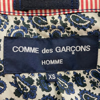COMME des GARCONS HOMME コムデギャルソンオム HK-J012 AD2012 ウール 3つボタン 裏地ペイズリー テーラードジャケット ネイビー sizeXS 瑞穂店