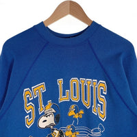 70's 80's ARTEX NHL ST. LOUIS BLUES セントルイス ブルース SNOOPY スヌーピー クルーネック スウェット ブルー USA製 Size L 福生店