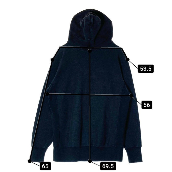 CHAMPION チャンピオン C3-W102 リバースウィーブ プルオーバー スウェットパーカー 復刻青タグ ブラック sizeXL 瑞穂店