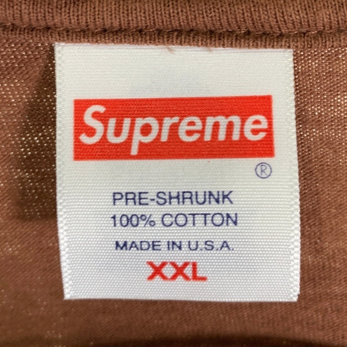 SUPREME シュプリーム 23AW Skeleton Tee スケルトン プリントTシャツ ナイトメアビフォアクリスマス ブラウン Size XXL 福生店