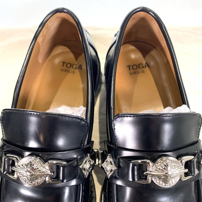 TOGA VIRILIS トーガヴィリリース METAL LOAFER メタルローファー ブラック AJ826 Size 41 福生店