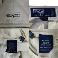 Polo Ralph Lauren ポロラルフローレン HAMMOND PANT ハモンドパンツ 2タック チノ オフホワイト メキシコ製 Size 35×30 福生店