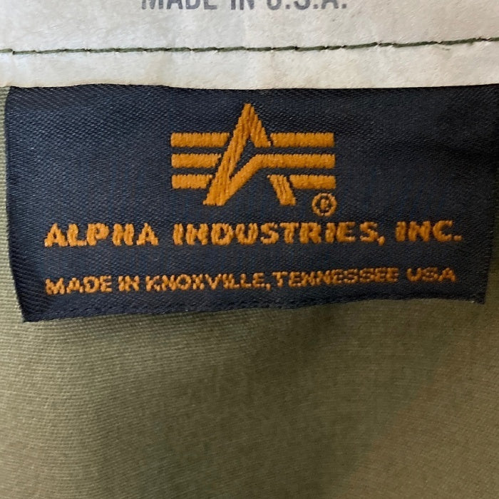 ALPHA INDUSTRIES アルファインダストリーズ 8415-01-099-7842 M65ミリタリーフィールドジャケットフライト カーキ sizeL 瑞穂店