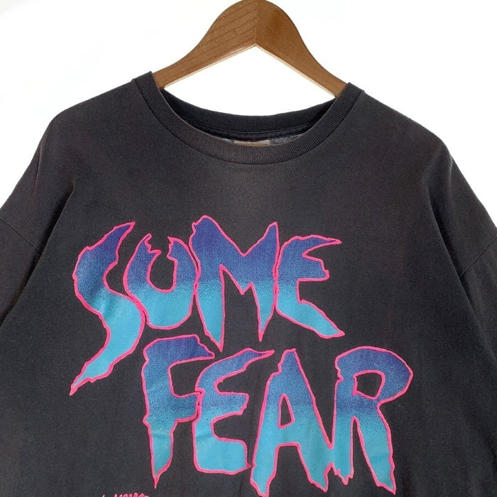 90's SOME FEAR プリントTシャツ ブラック USA製 Size XL 福生店