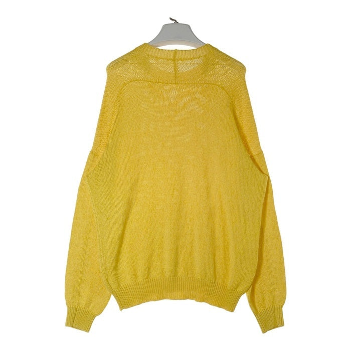 ARTS&SCIENCE アーツアンドサイエンス 0251-U8024-K082 コットン シルク バックラインセーター イエロー Size2 瑞穂店